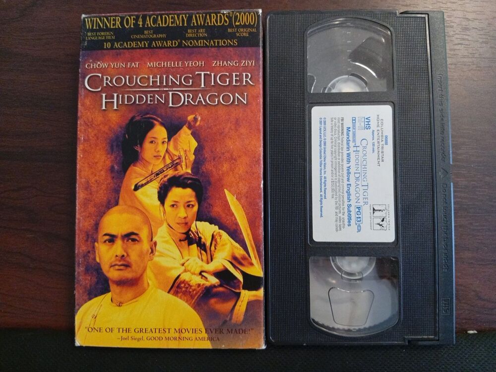 Crouching Tiger Hidden Dragon VHS 2001 Martial Arts English Subtitled